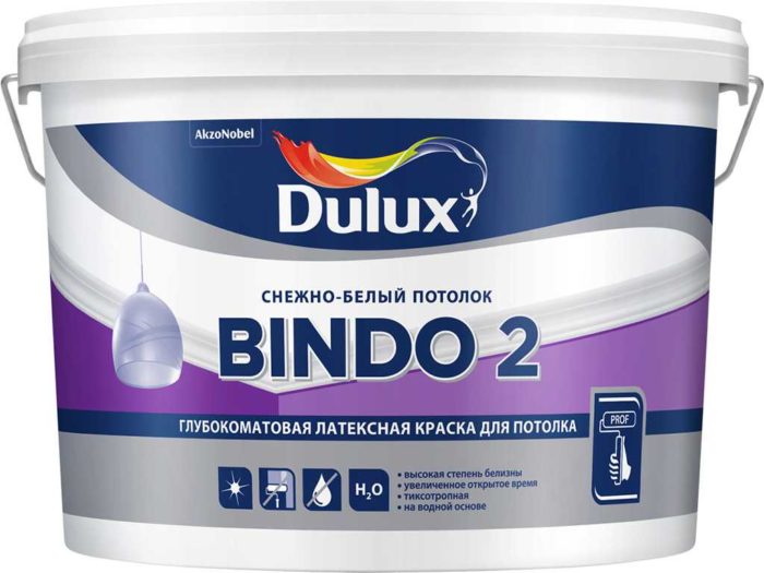 Белая латексная краска для потолка Dulux Белая латексная краска